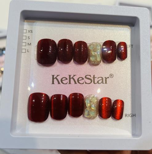 أظافر اصطناعيه بديل الاكرليك استخدام متكرر ١٠ قطع