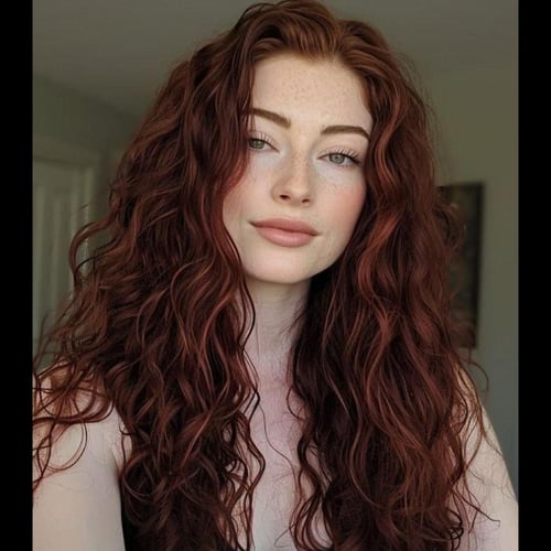 صبغه نباتيه لون نحاسي غامق