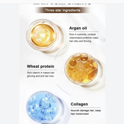 قناع علاج الشعر بالكولاجين للشعر التالف والجاف من...