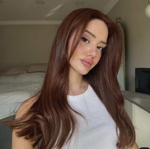 صبغه نباتيه دائمه بني فاتح نحاسي