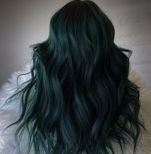 ماسك تلوين وترطيب الشعر شبه الدائم لون اخضر ٢٠٠مل