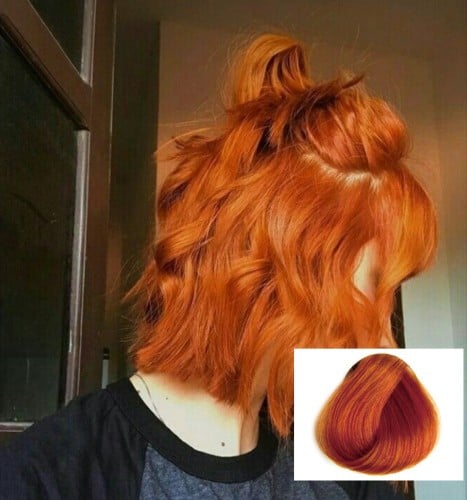 نحاسي عميق صبغه نباتيه تغطيه شيب100٪