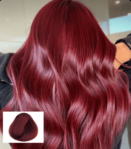 احمر كرزي صبغه نباتيه تغطيه شيب100٪