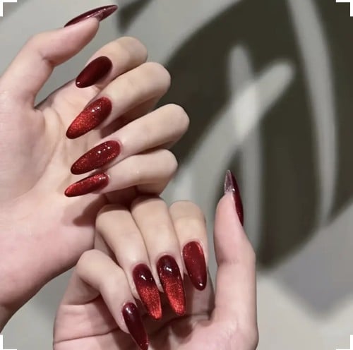 اظافر تركيب مصنوعه من الجل والاكريلك ٢٤ قطعه