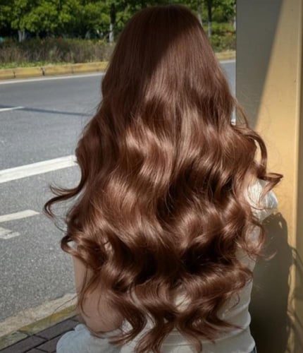 صبغه نباتيه لون بني فاتح ذهبي