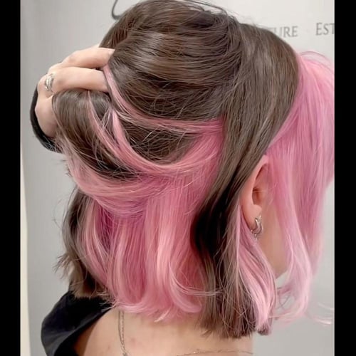 ماسك تلوين وترطيب الشعر شبه الدائم لون pink ٢٠٠مل