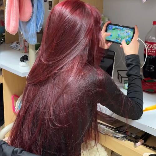 ماسك تلوين وترطيب الشعر شبه الدائم لون ruby red ٢٠...