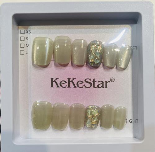 أظافر اصطناعيه بديل الاكرليك استخدام متكرر ١٠ قطع