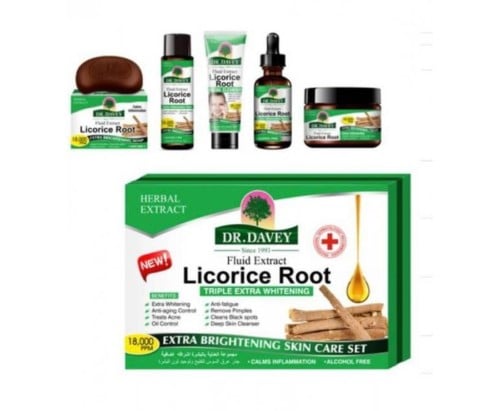 دكتور ديفي مجموعة العناية بالبشرة بخلاصة عرق السوس...