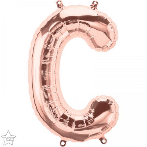 FOIL SMALL LETTER ROSEGOLD (عدد 5 قطع) C