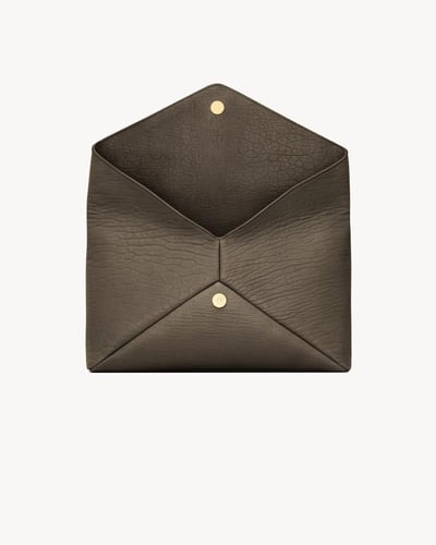 Saint Laurent | CASSANDRE large lambskin envelope...