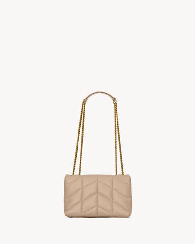 Saint Laurent | Lambskin Puffer Toy | DARK BEIGE