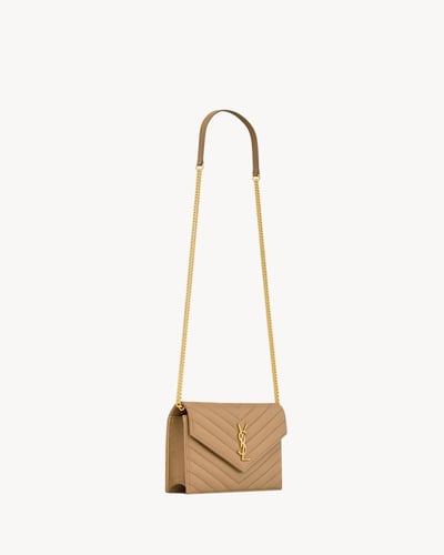 Saint Laurent | CASSANDRE ENVELOPE CHAIN ​​WALLET...