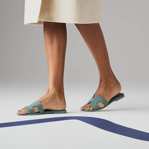 Hermes | Oran Sandals | thunder blue