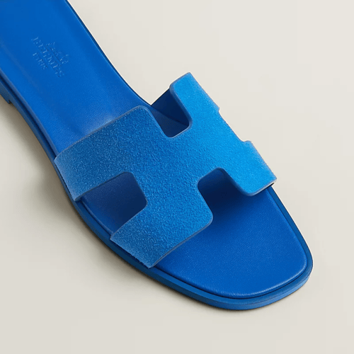 Hermes | Oran Sandals | Pacific blue