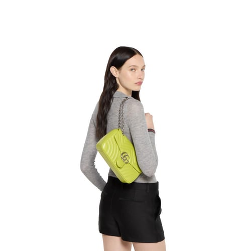 Gucci | GG Marmont medium shoulder bag | bright gr...