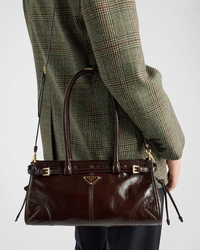 Prada | Prada Bonnie medium leather handbag | Colo...