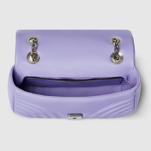 Gucci | GG Marmont small shoulder bag | lilac leat...