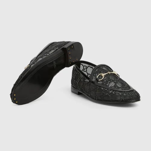 Gucci | Women's GG crystal Gucci Jordaan loafer |...