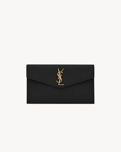Saint Laurent | UPTOWN powder grain leather pouch...