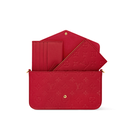 Louis Vuitton| Felicie Pouch | Red Louis
