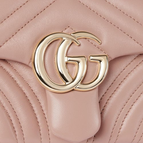 Gucci | GG Marmont small shoulder bag | pink beige...