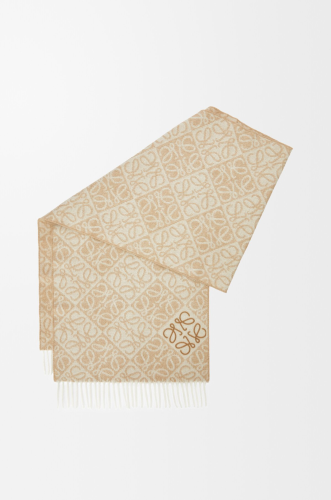 Loewe | Anagram scarf in wool and cashmere | Color...