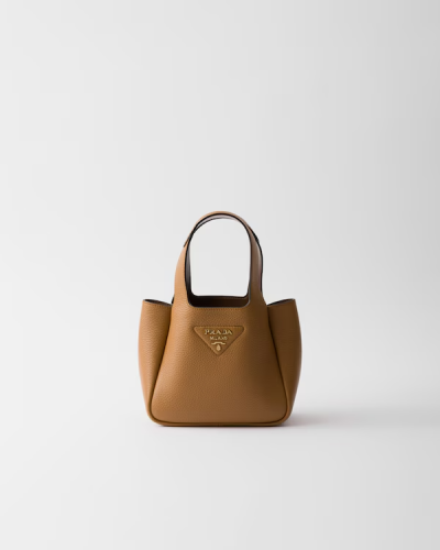 Prada | Mini leather handbag | Color: Caramel