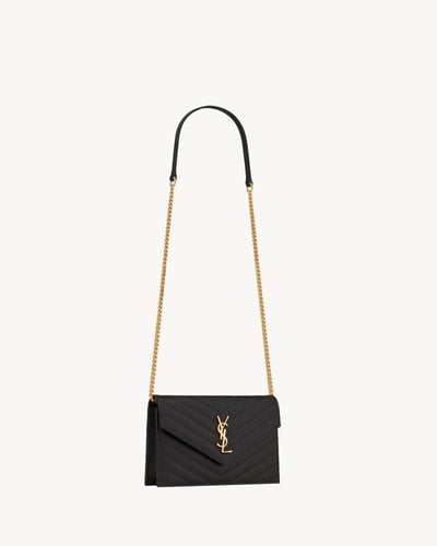 Saint Laurent | CASSANDRE ENVELOPE CHAIN WALLET EN...