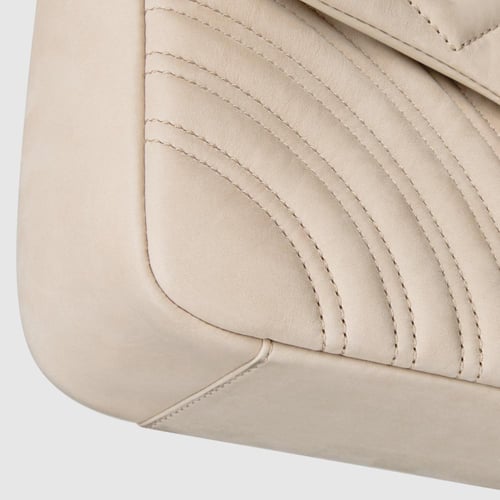 Gucci | GG Marmont medium shoulder bag | oatmeal l...