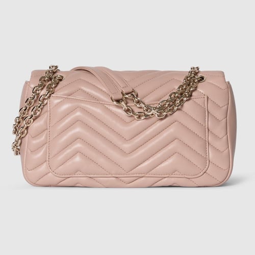 Gucci | GG Marmont medium shoulder bag | pink beig...