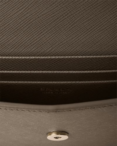 Prada | Saffiano leather mini-bag | Color: Clay Gr...