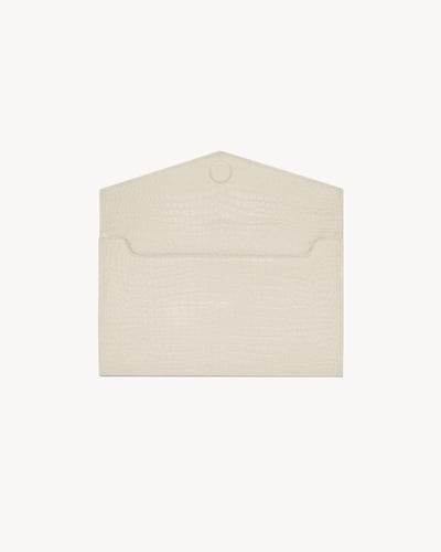 Saint Laurent | UPTOWN CROCODILE EMBOSSED LEATHER...