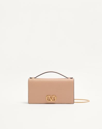 Valentino | Vlogo Signature Chain Wallet in Graine...