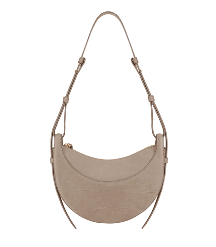 Poléne Paris | Numéro Dix | Crocodile Nubuck Taupe