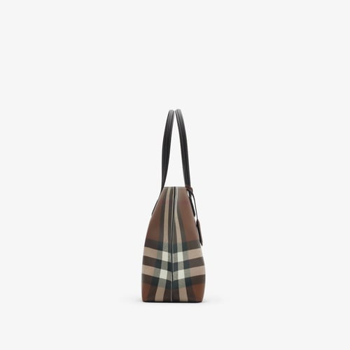Burberry | Medium Check Tote | Dark birch brown