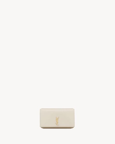Saint Laurent | CASSANDRE LEATHER PHONE CASE | VIN...