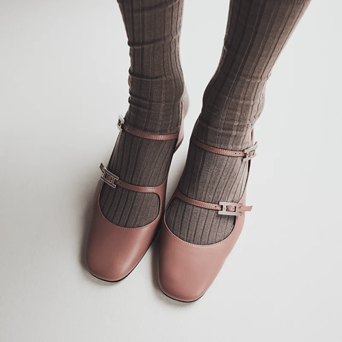 Hermes | Jackie 50 Pumps | antique rose