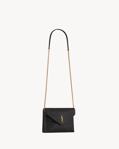 Saint Laurent | Cassandre lambskin chain clutch |...
