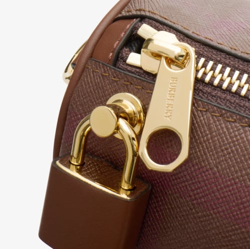 Burberry | Medium Check Bowling Bag | Dark birch b...