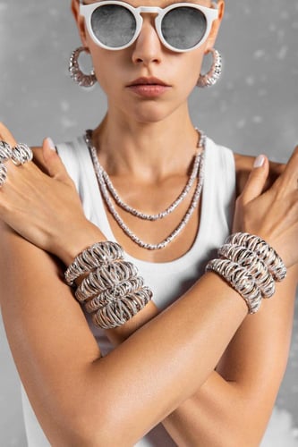 APM Monaco | hiver | Sterling Silver | سوار Enlacé