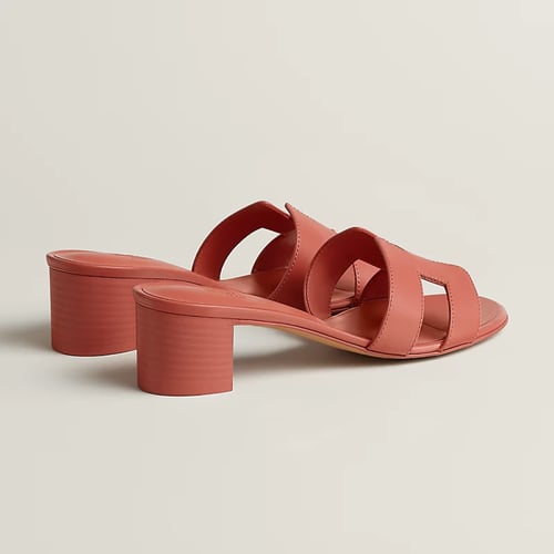 Hermes | Oasis Sandals | red terracotta