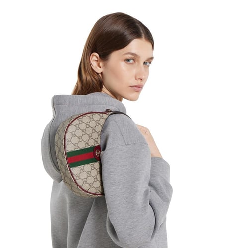 Gucci | Ophidia small shoulder bag | beige and bro...