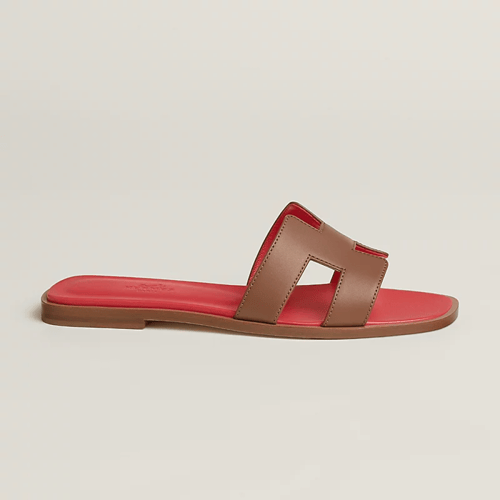 Hermes | Oran Sandals | gold / rose pomegranate