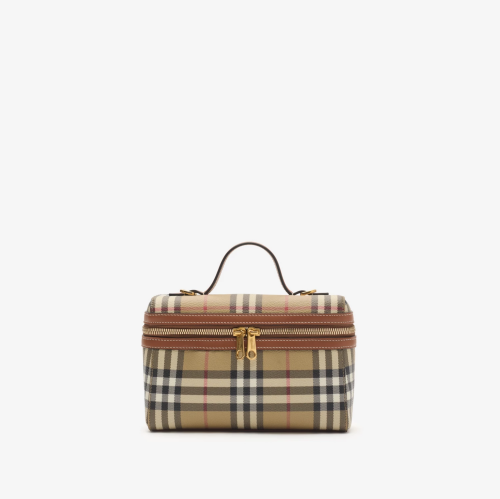 Burberry | Check Vanity Bag​ | Archive beige/briar...