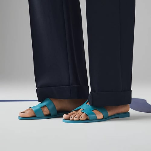 Hermes | Oran Sandals | Iroise blue
