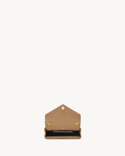 Saint Laurent | LOULOU MINI IN LAMBSKIN | NATURAL...