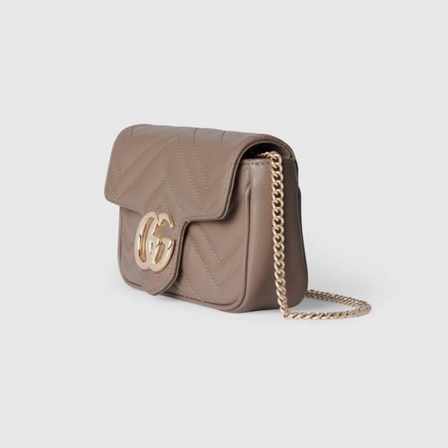 Gucci | GG Marmont mini bag | taupe leather