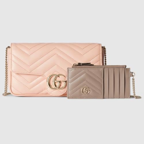 Gucci | GG Marmont small shoulder bag | light pink...