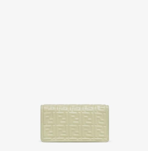 Fendi | Wallet On Chain Baguette | Sage green napp...